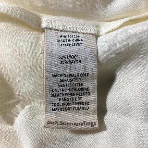 Soft Surrounding Illampu Tank Top, Women's Size M - Ecru White - Picture 5 of 13